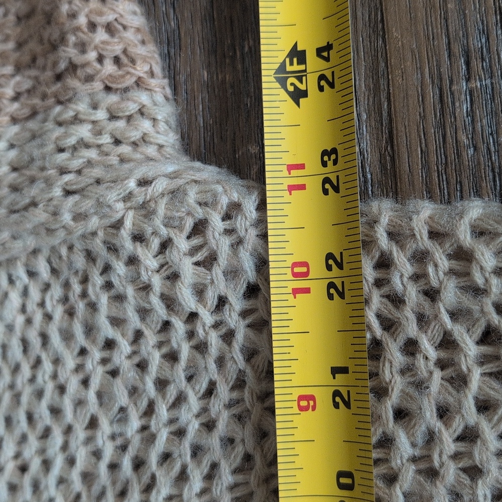 VTG Open-Front Knit Cardigan | Cozy Artisan Boho Indie Sweater SZ L - Picture 14 of 14